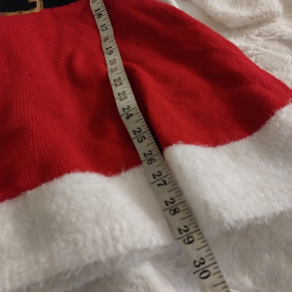 SANTA GIRLS 2 PIECE SWEATER DRESS / CAP NWT - Picture 6 of 13